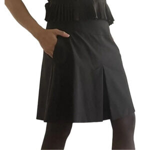 COACH Inverted Pleat‎ Skirt in Black